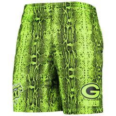 Green Bay Packers New Era Summer Pop Shorts - Neon Green - NFL