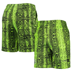New England Patriots New Era Summer Pop Shorts - Neon Green - NFL