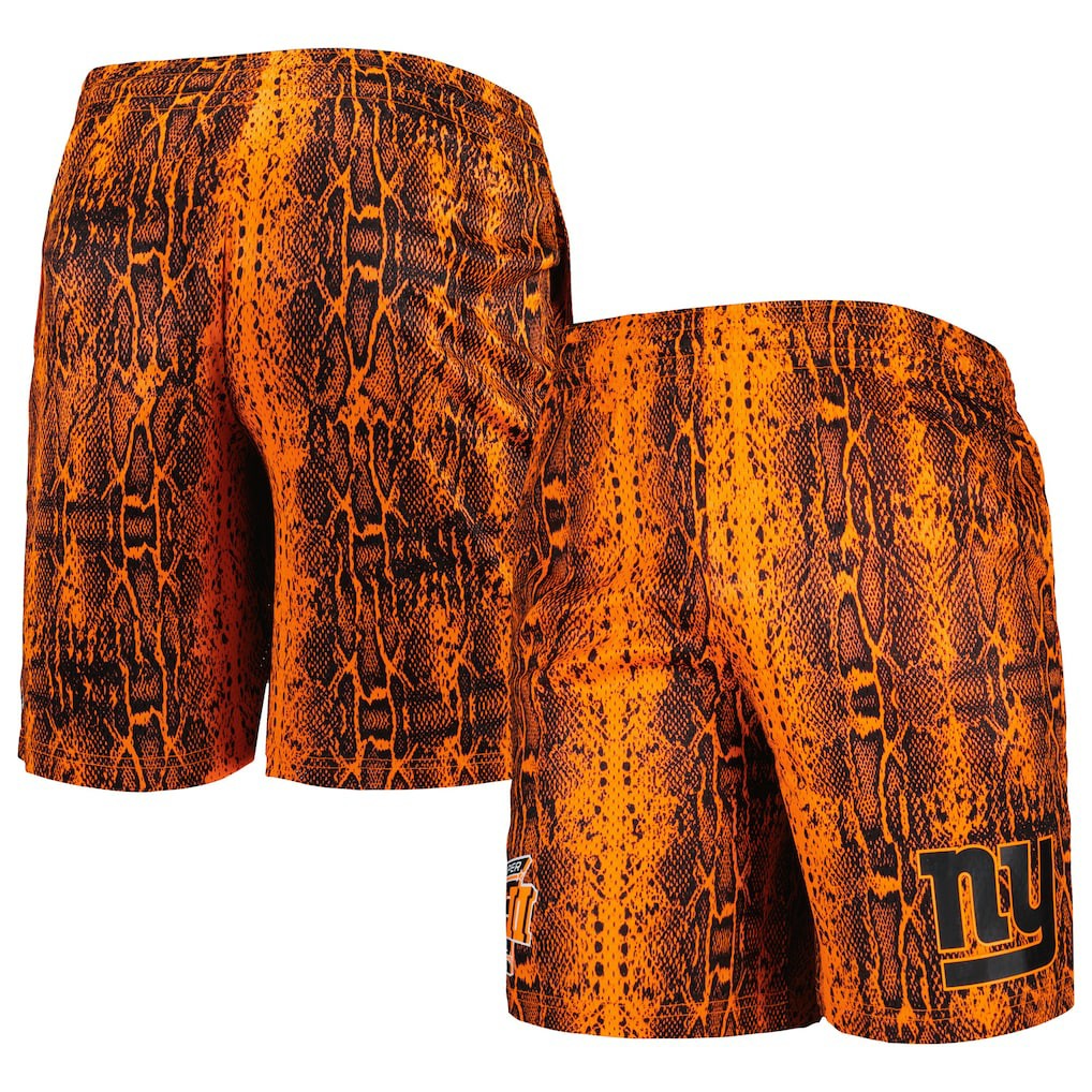 New York Giants New Era Summer Pop Shorts - Orange - NFL