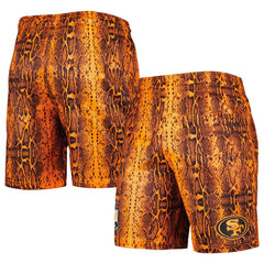 San Francisco 49ers New Era Summer Pop Shorts - Orange - NFL