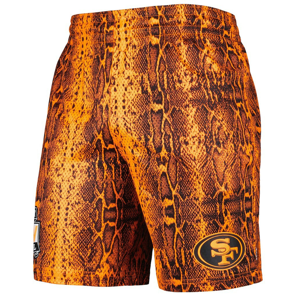 San Francisco 49ers New Era Summer Pop Shorts - Orange - NFL