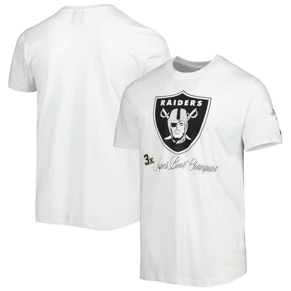 Las Vegas Raiders New Era Historic Champs T-Shirt - White - NFL