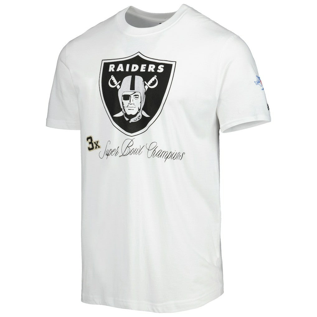 Las Vegas Raiders New Era Historic Champs T-Shirt - White - NFL