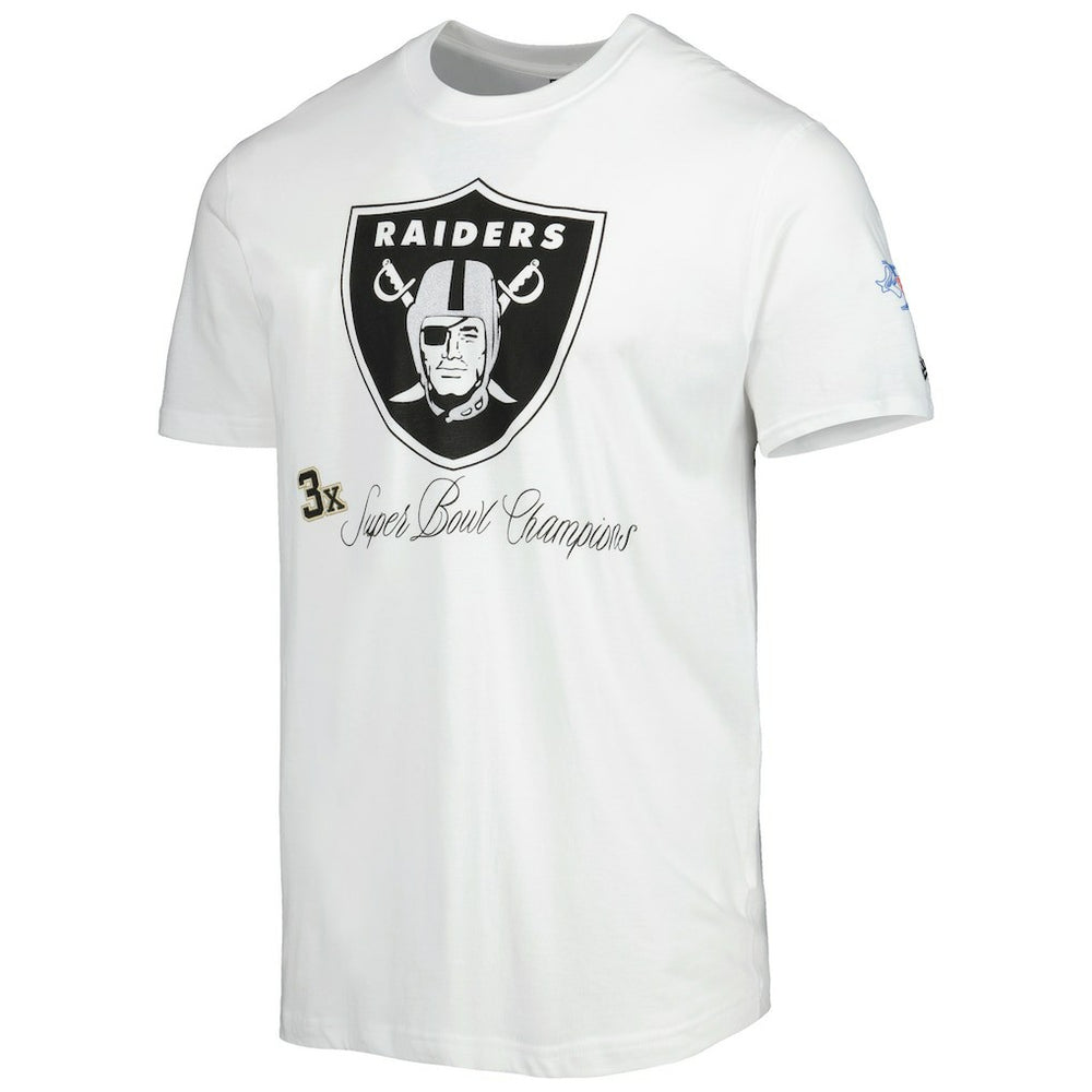 Las Vegas Raiders New Era Historic Champs T-Shirt - White - NFL