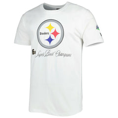 Pittsburgh Steelers New Era Historic Champs T-Shirt - White - NFL