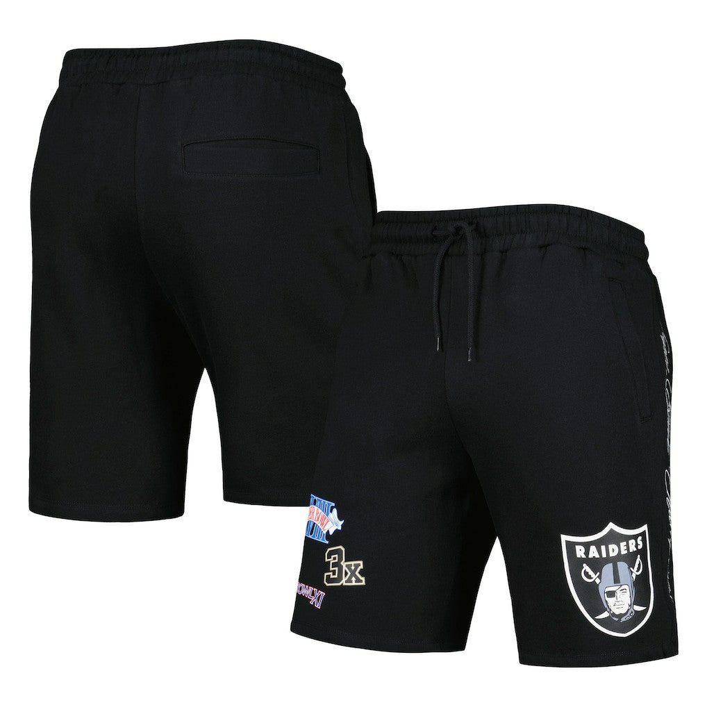 Las Vegas Raiders New Era Historic Champs Shorts - Black - NFL