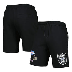 Las Vegas Raiders New Era Historic Champs Shorts - Black - NFL