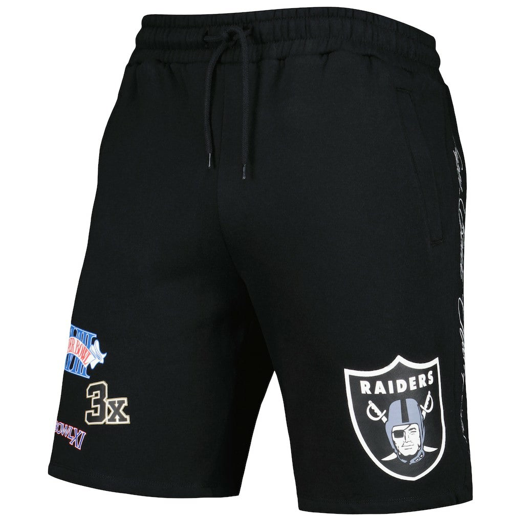 Las Vegas Raiders New Era Historic Champs Shorts - Black - NFL