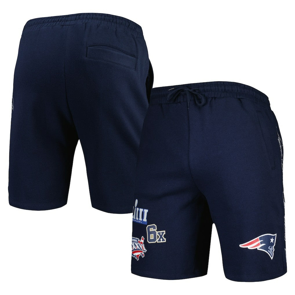 New England Patriots New Era Historic Champs Shorts - Navy - NFL