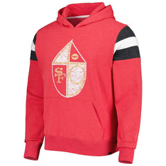 San Francisco 49ers '47 Legacy Premier Nico Pullover Hoodie - Scarlet - 47 brand