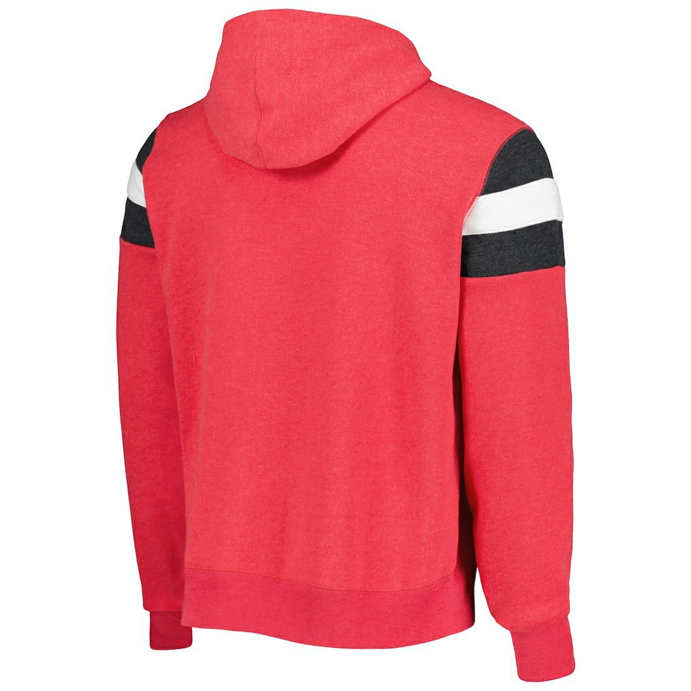San Francisco 49ers '47 Legacy Premier Nico Pullover Hoodie - Scarlet - 47 brand