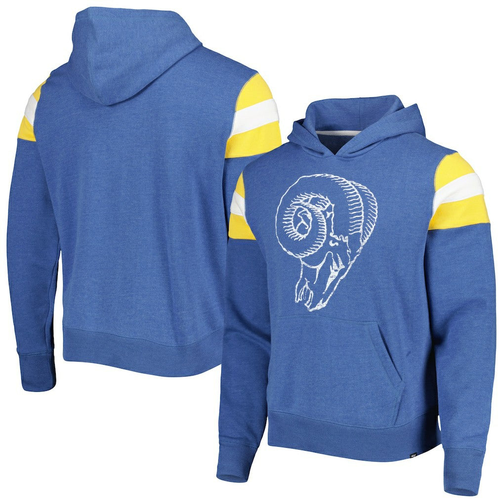 Los Angeles Rams '47 Legacy Premier Nico Pullover Hoodie - Royal - 47 brand
