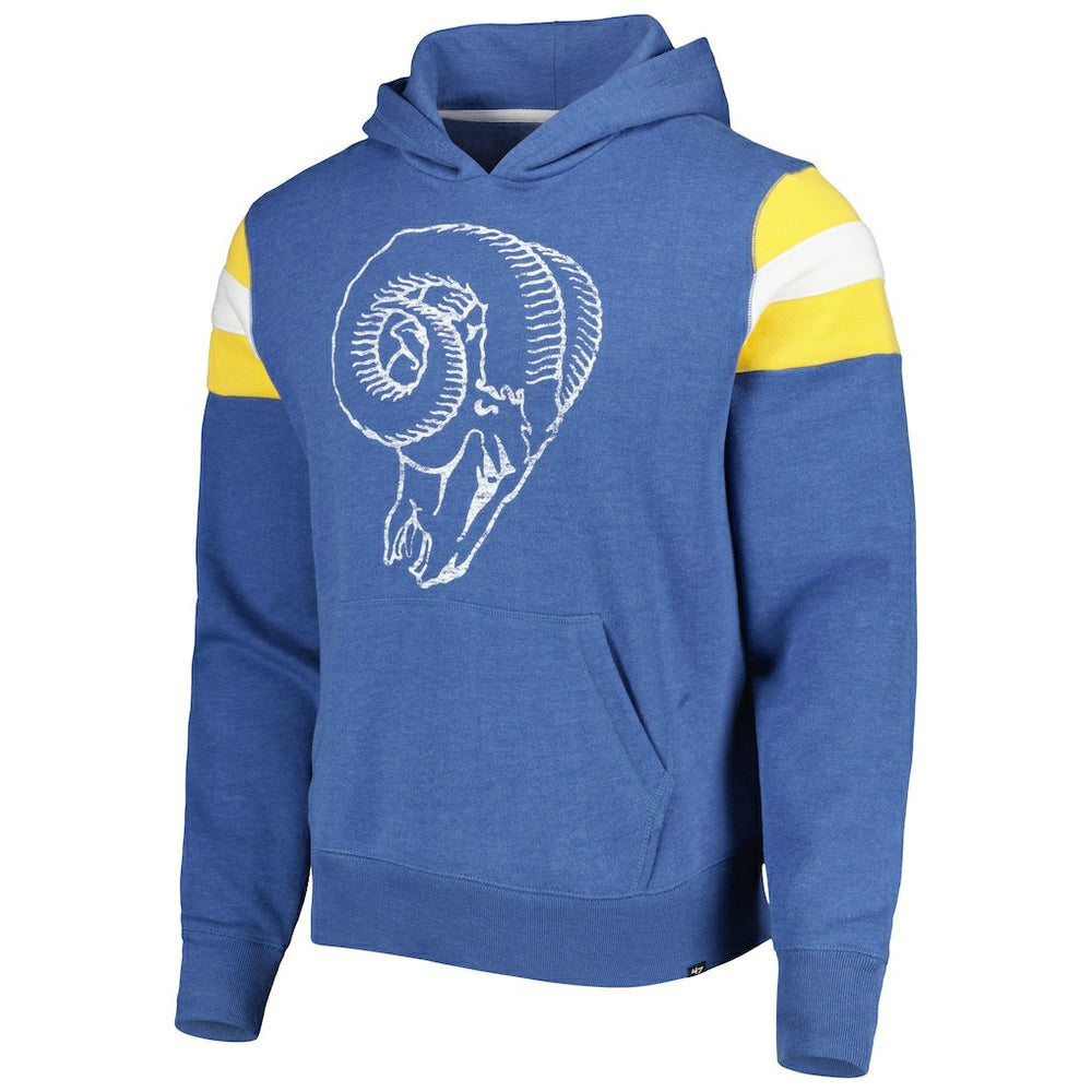 Los Angeles Rams '47 Legacy Premier Nico Pullover Hoodie - Royal - 47 brand