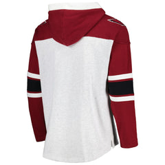 Arizona Cardinals '47 Gridiron Lace-Up Pullover Hoodie - Heather Gray - 47 brand
