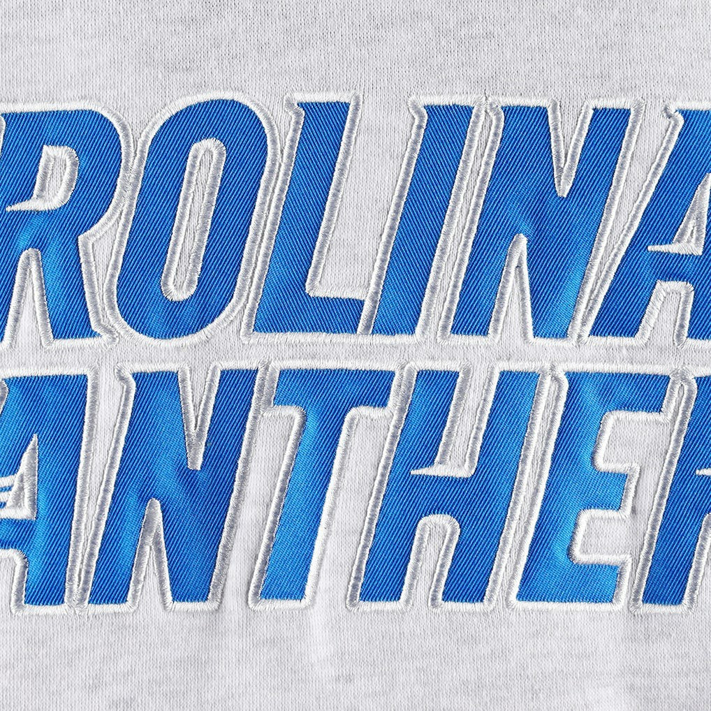 Carolina Panthers '47 Gridiron Lace-Up Pullover Hoodie - Heather Gray - 47 brand