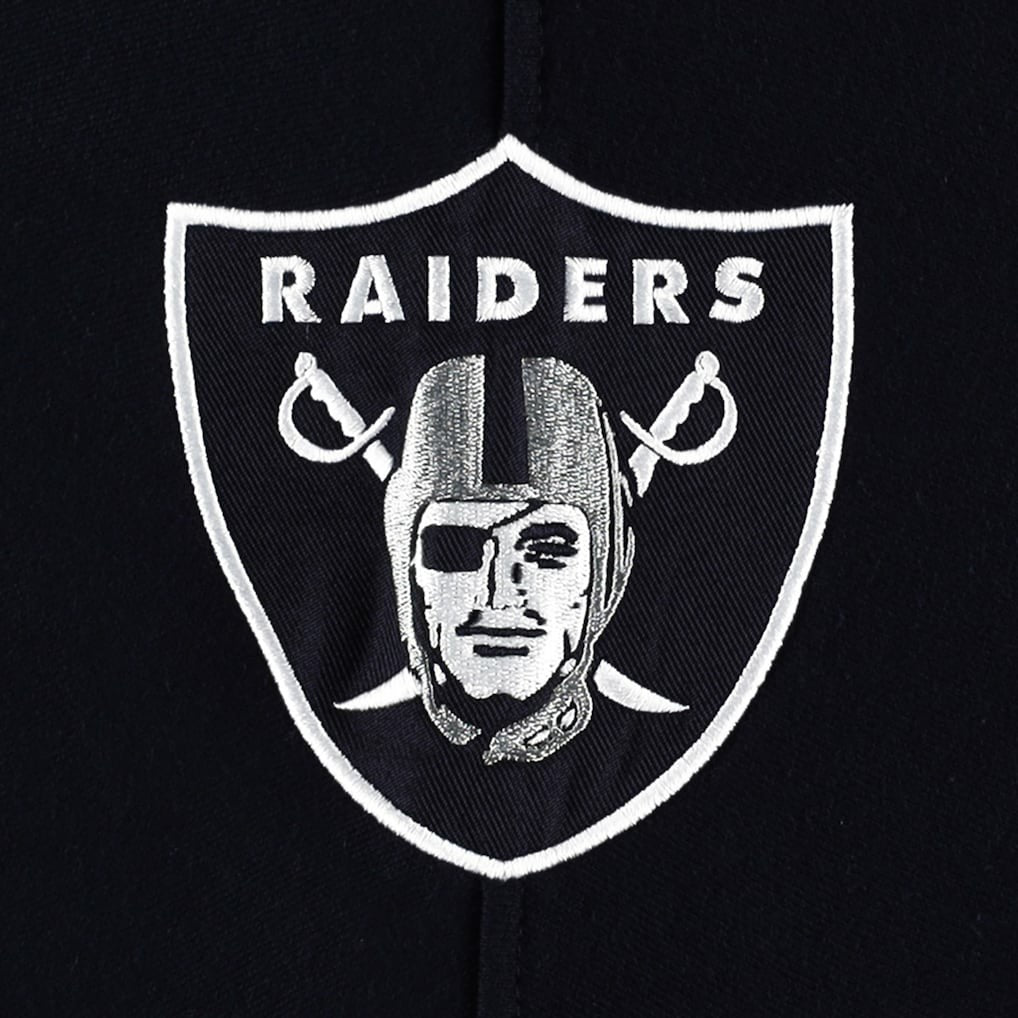 Las Vegas Raiders '47 Gridiron Lace-Up Pullover Hoodie - Heather Gray - 47 brand