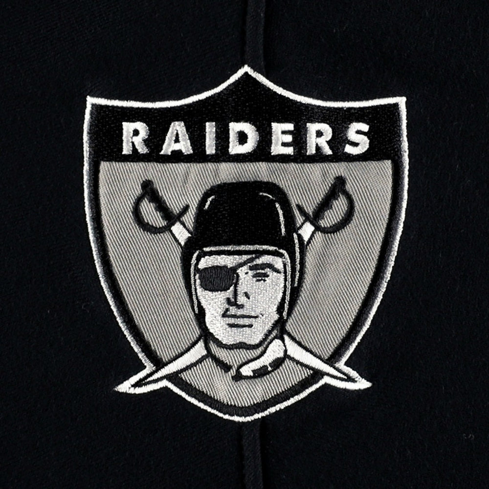 Las Vegas Raiders '47 Historic Logo Gridiron Lace-Up Pullover Hoodie - Heather Gray - 47 brand