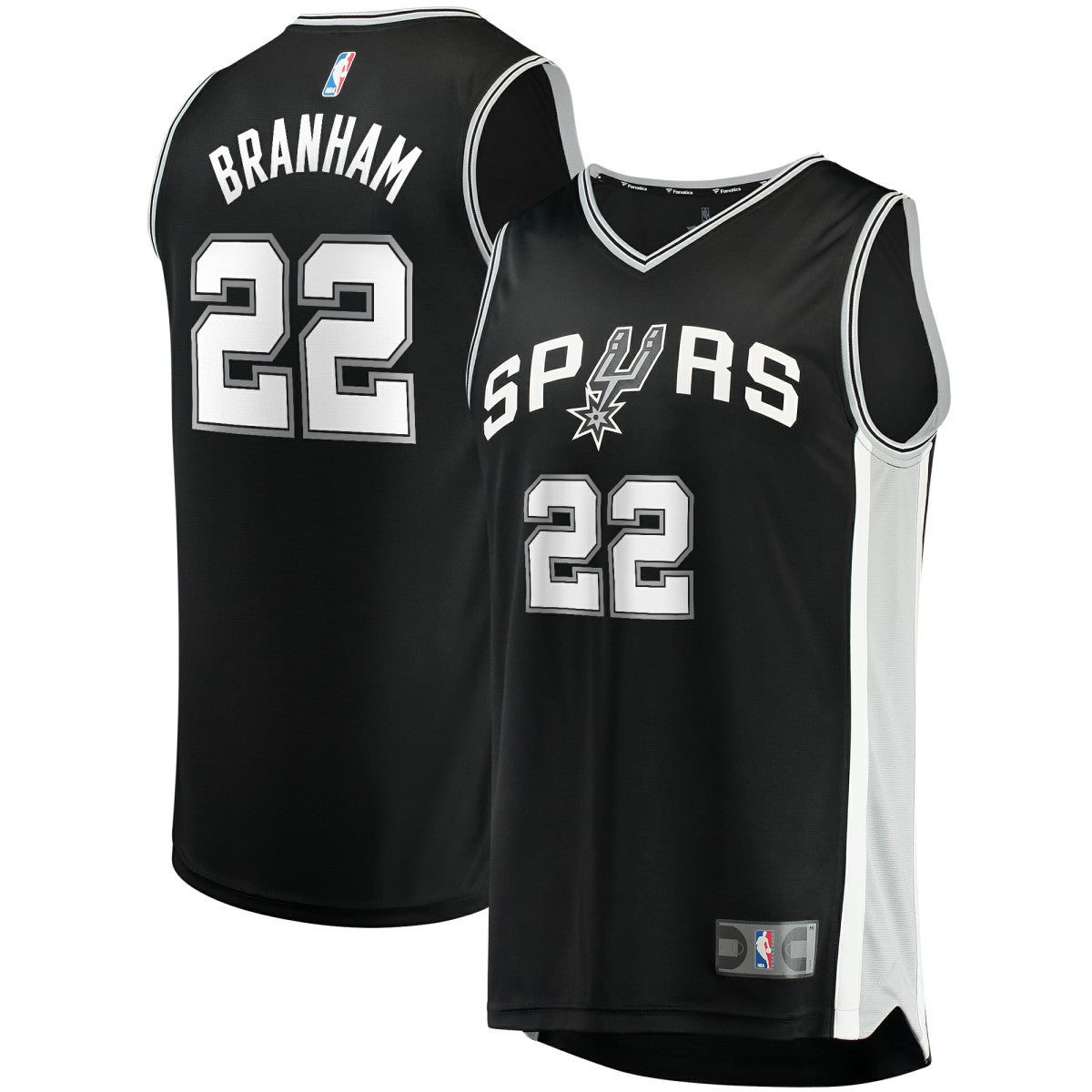 Fanatics Malaki Branham San Antonio Spurs Fast Break Replica Player Jersey Icon Edition Black