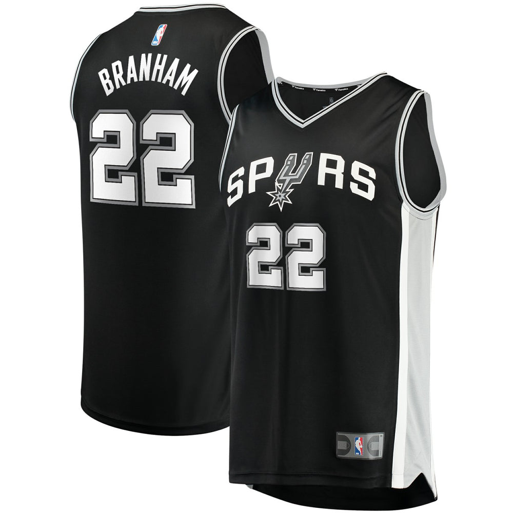 Fanatics Malaki Branham San Antonio Spurs Fast Break Replica Player Jersey Icon Edition Black
