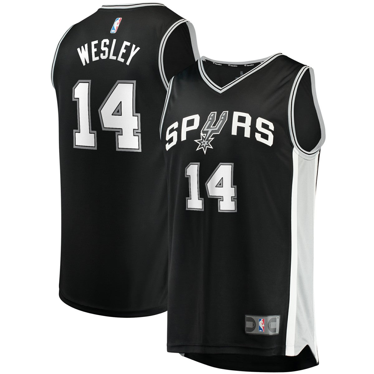 Fanatics Blake Wesley San Antonio Spurs Fast Break Replica Player Jersey Icon Edition Black