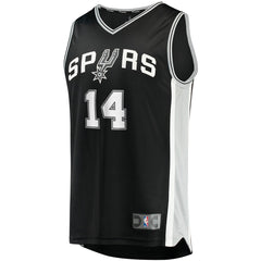 Fanatics Blake Wesley San Antonio Spurs Fast Break Replica Player Jersey Icon Edition Black