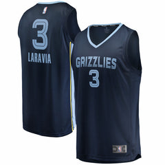 Fanatics Jake LaRavia Memphis Grizzlies Fast Break Replica Player Jersey Icon Edition Navy
