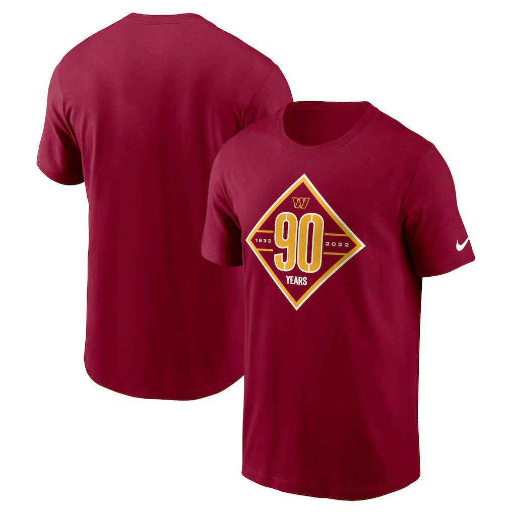 Washington Commanders 90th Anniversary T-Shirt - Burgundy - Nike
