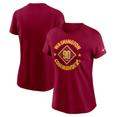 Washington Commanders Women's 90th Anniversary T-Shirt - Burgundy - Nike