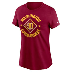 Washington Commanders Women's 90th Anniversary T-Shirt - Burgundy - Nike