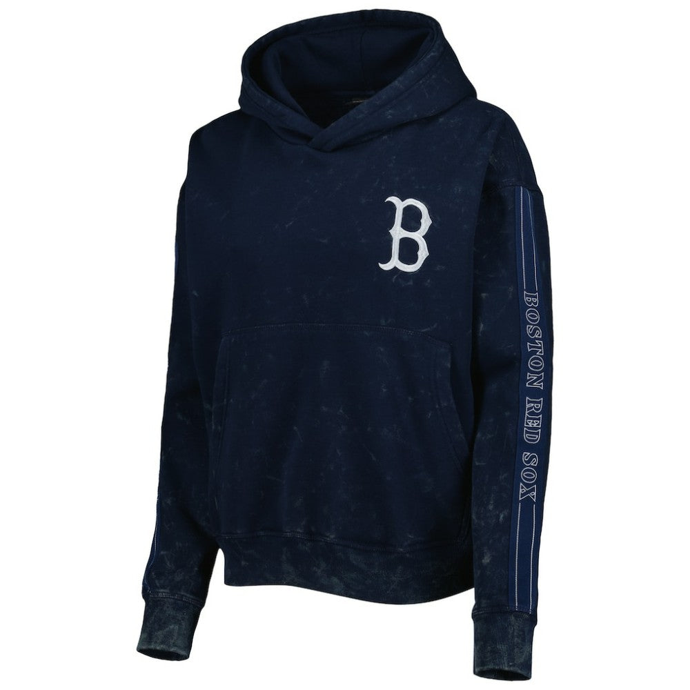 Boston Red Sox The Wild Collective Women's Marble Pullover Hoodie Outlet