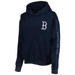 Boston Red Sox The Wild Collective Women's Marble Pullover Hoodie Outlet