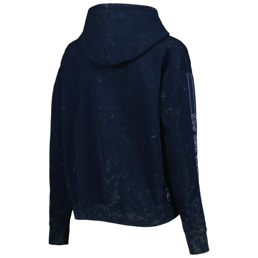 Boston Red Sox The Wild Collective Women's Marble Pullover Hoodie Outlet