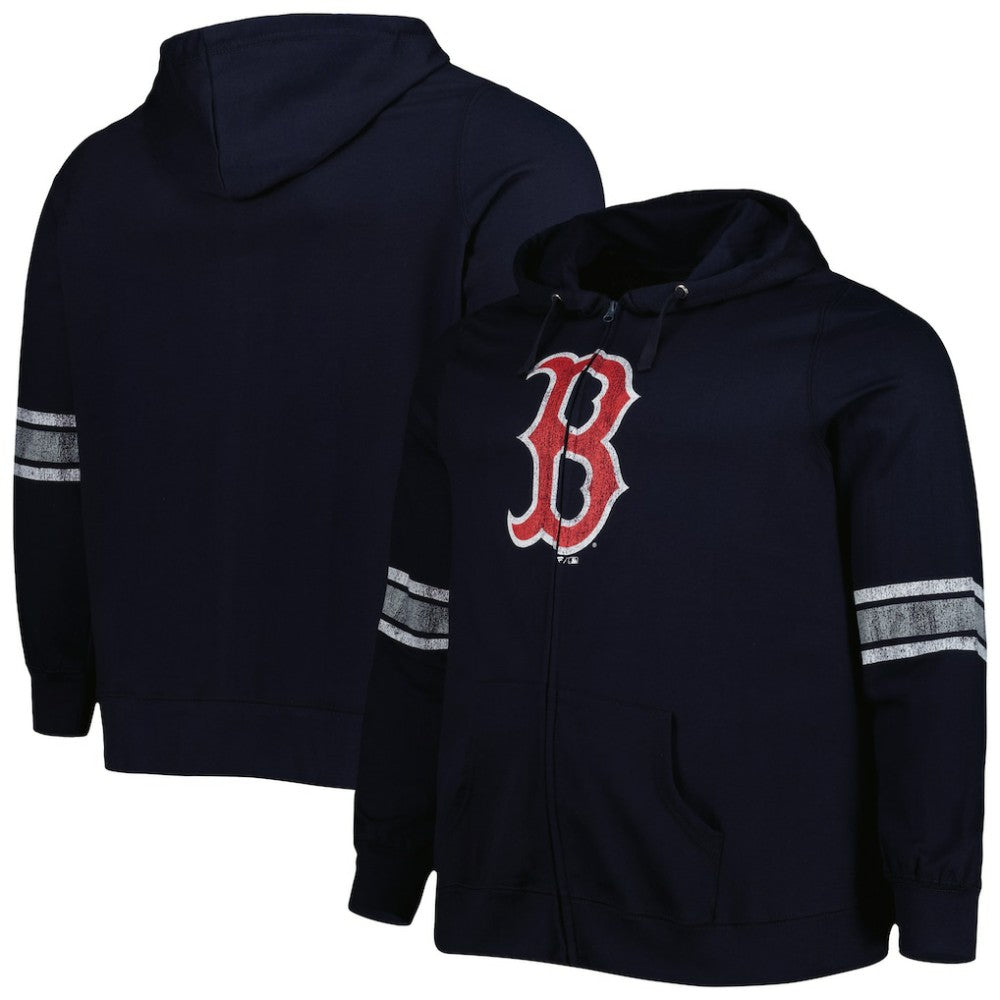Boston Red Sox Women's Plus Size Front Logo Full-Zip Hoodie Online