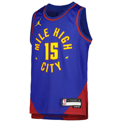 Nikola Jokic Denver Nuggets Jordan Brand Youth Swingman Jersey Statement Editi- Blue