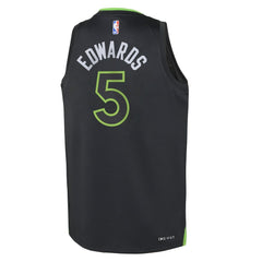 Anthony Edwards Minnesota Timberwolves Jordan Brand Youth Swingman Jersey Statement Edition Black