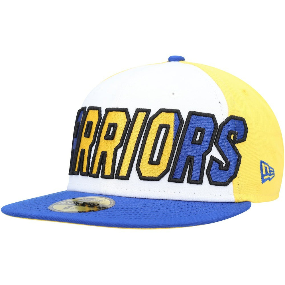 New Era Golden State Warriors Back Half 9FIFTY Fitted Hat White/Royal