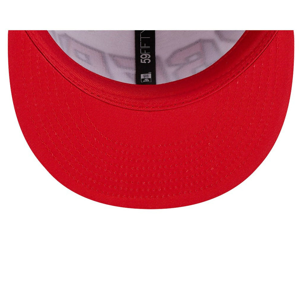 New Era Philadelphia 76ers Back Half 9FIFTY Fitted Hat White/Royal