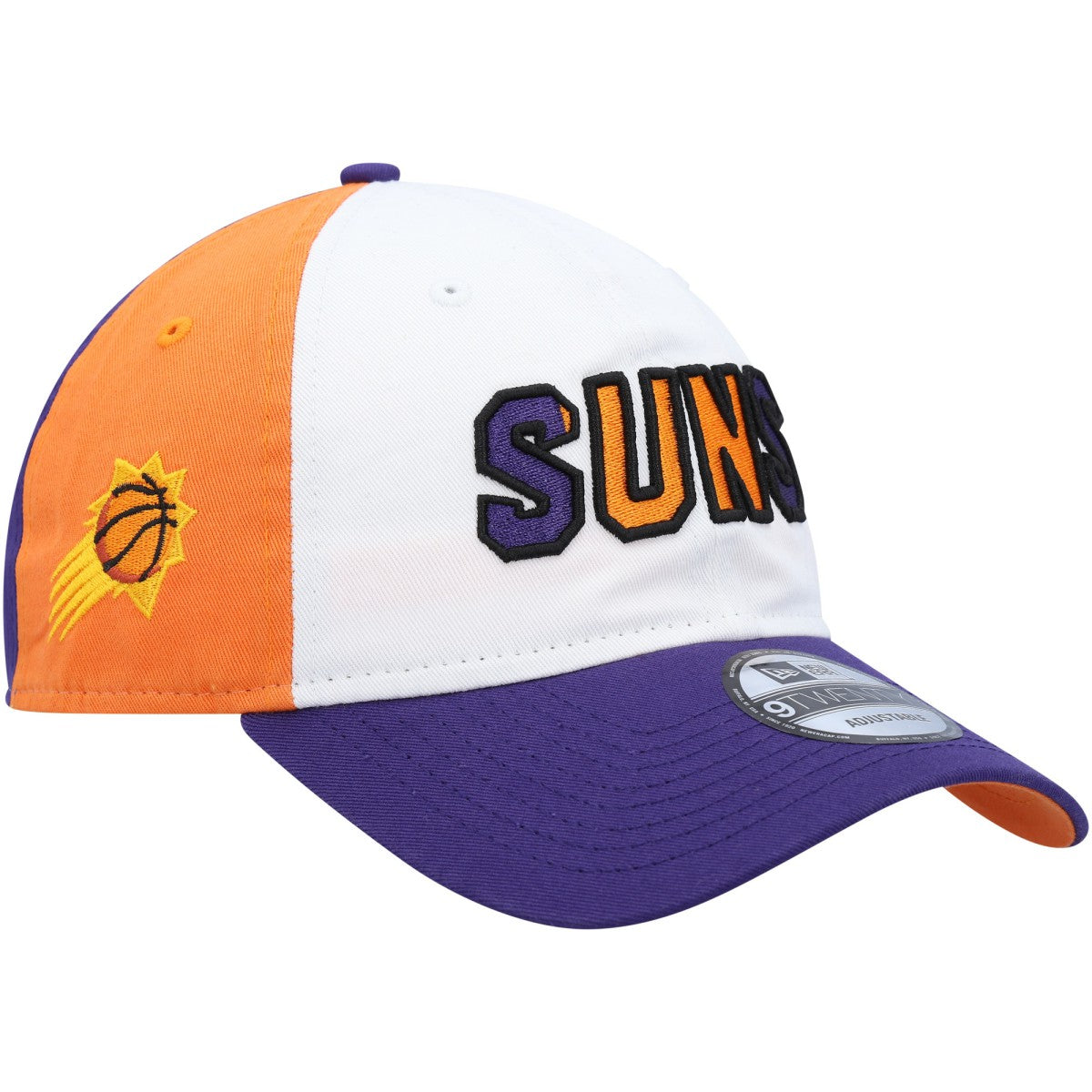 New Era Phoenix Suns Back Half 9TWENTY Adjustable Hat White/Purple