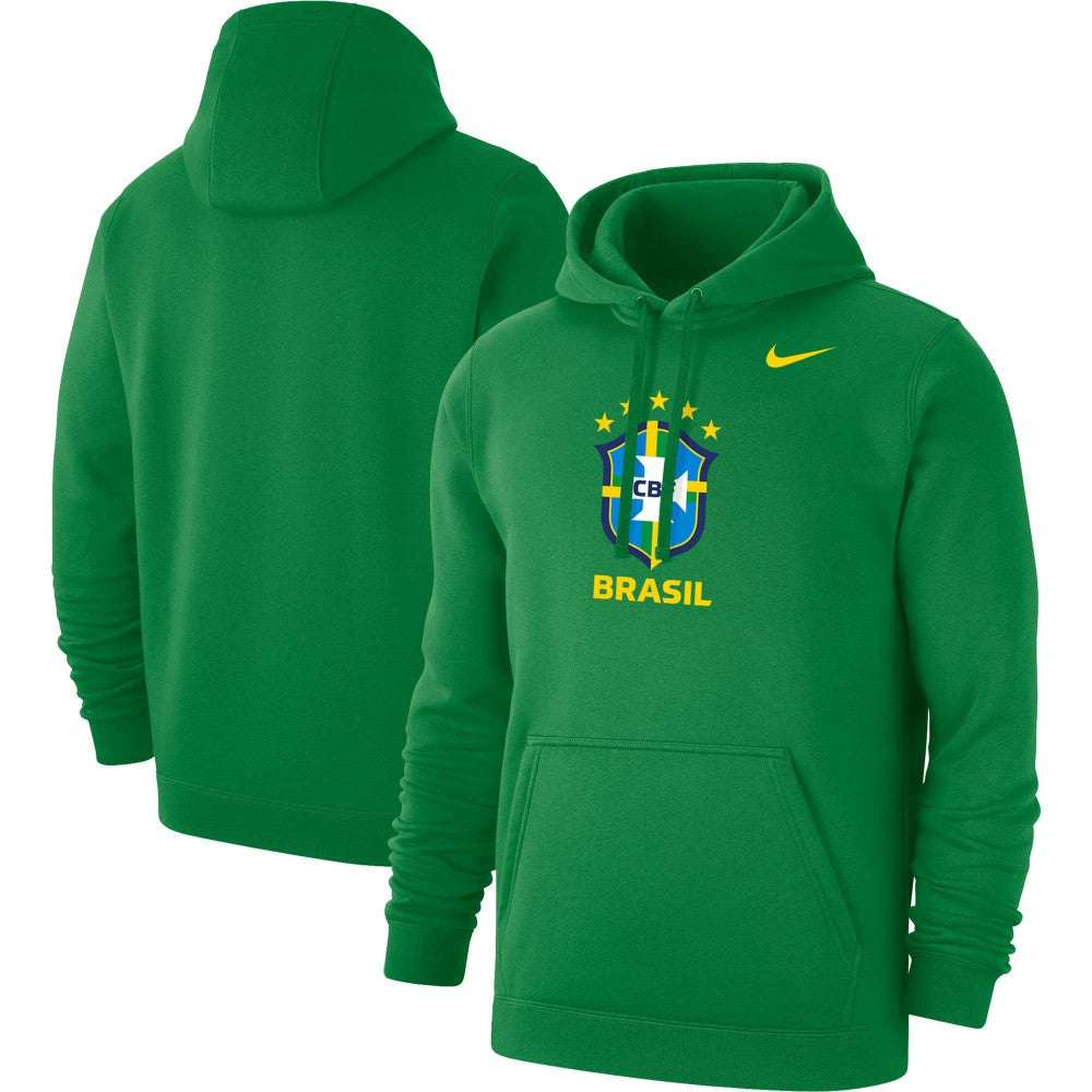 Nike - Brazil National Team Club Primary Pullover Hoodie - Green