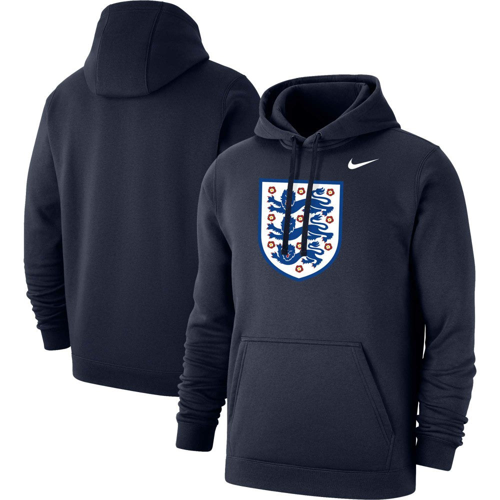 Nike - England National Team Club Primary Pullover Hoodie - Navy