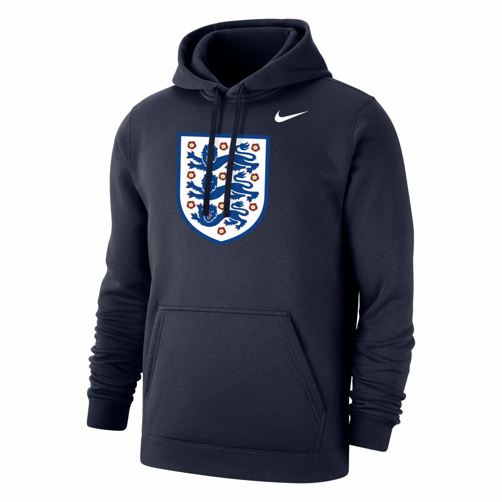 Nike - England National Team Club Primary Pullover Hoodie - Navy