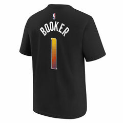 Devin Booker Phoenix Suns Jordan Brand Youth Statement Edition Name & Number Player T-Shirt Black