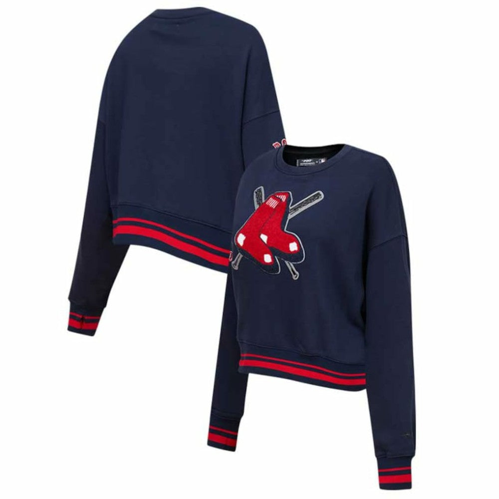 Boston Red Sox Pro Standard Women's Mash Up Pullover Sweatshirt Sale