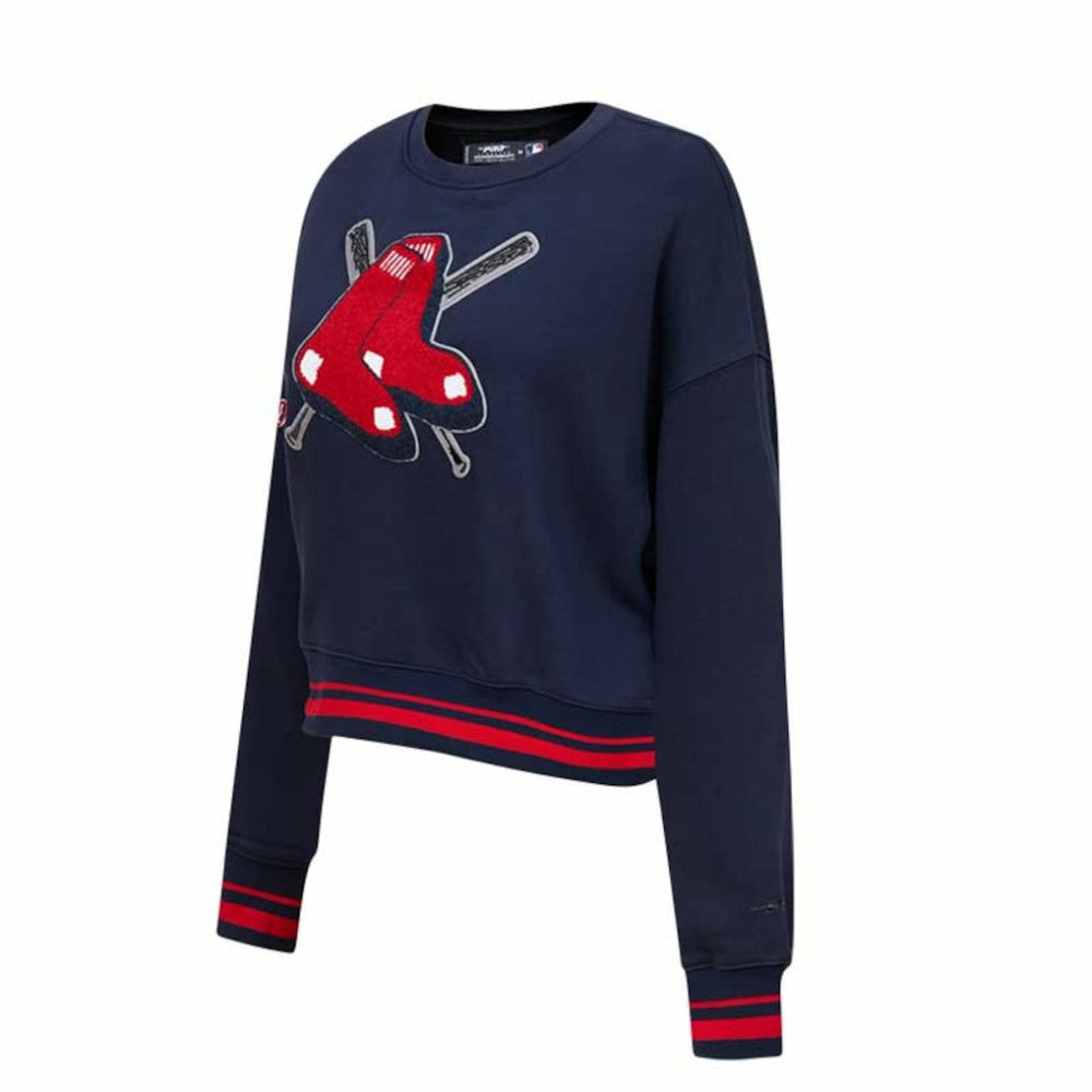 Boston Red Sox Pro Standard Women's Mash Up Pullover Sweatshirt Sale