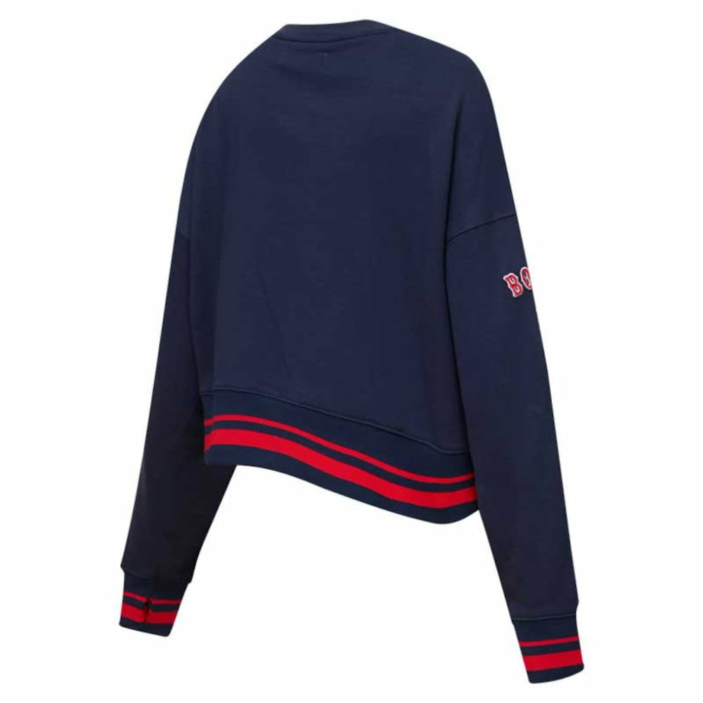 Boston Red Sox Pro Standard Women's Mash Up Pullover Sweatshirt Sale
