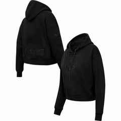 Boston Red Sox Pro Standard Women's Triple Black Cropped Pullover Hoodie Discount