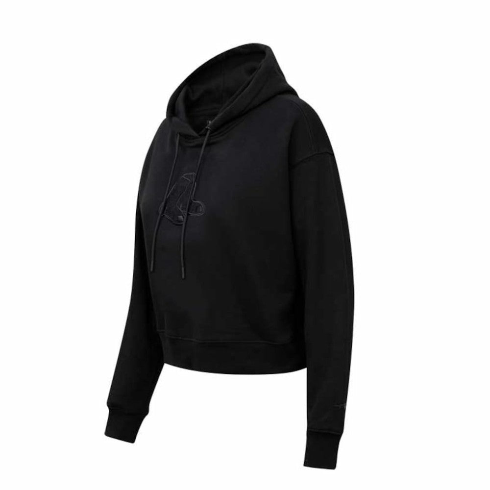 Boston Red Sox Pro Standard Women's Triple Black Cropped Pullover Hoodie Discount