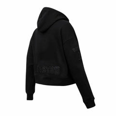 Boston Red Sox Pro Standard Women's Triple Black Cropped Pullover Hoodie Discount