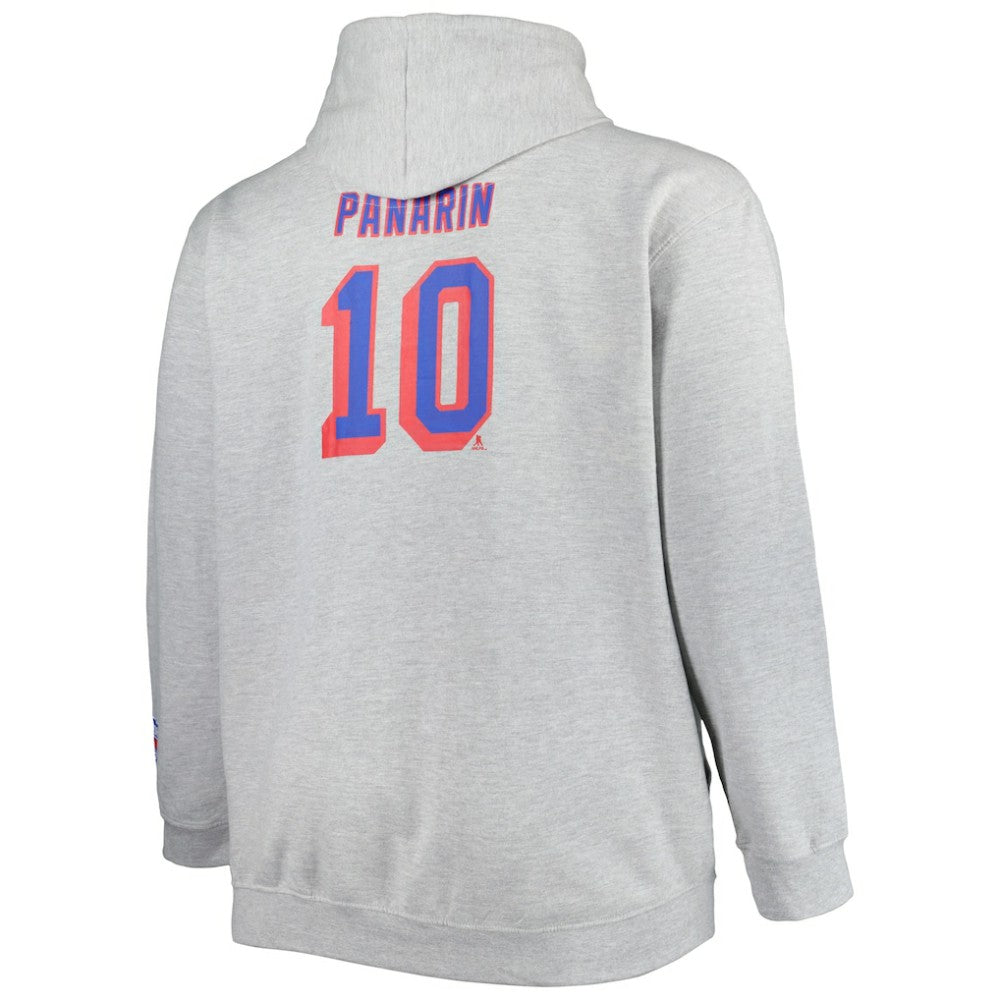Artemi Panarin New York Rangers Big & Tall Player Pullover Hoodie - Heather Gray | NHL online