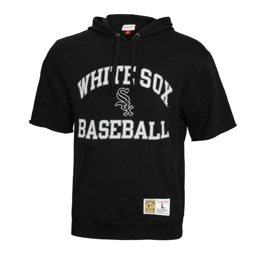 Chicago White Sox Mitchell & Ness Cooperstown Collection Washed Fleece Pullover Short Sleeve Hoodie Online